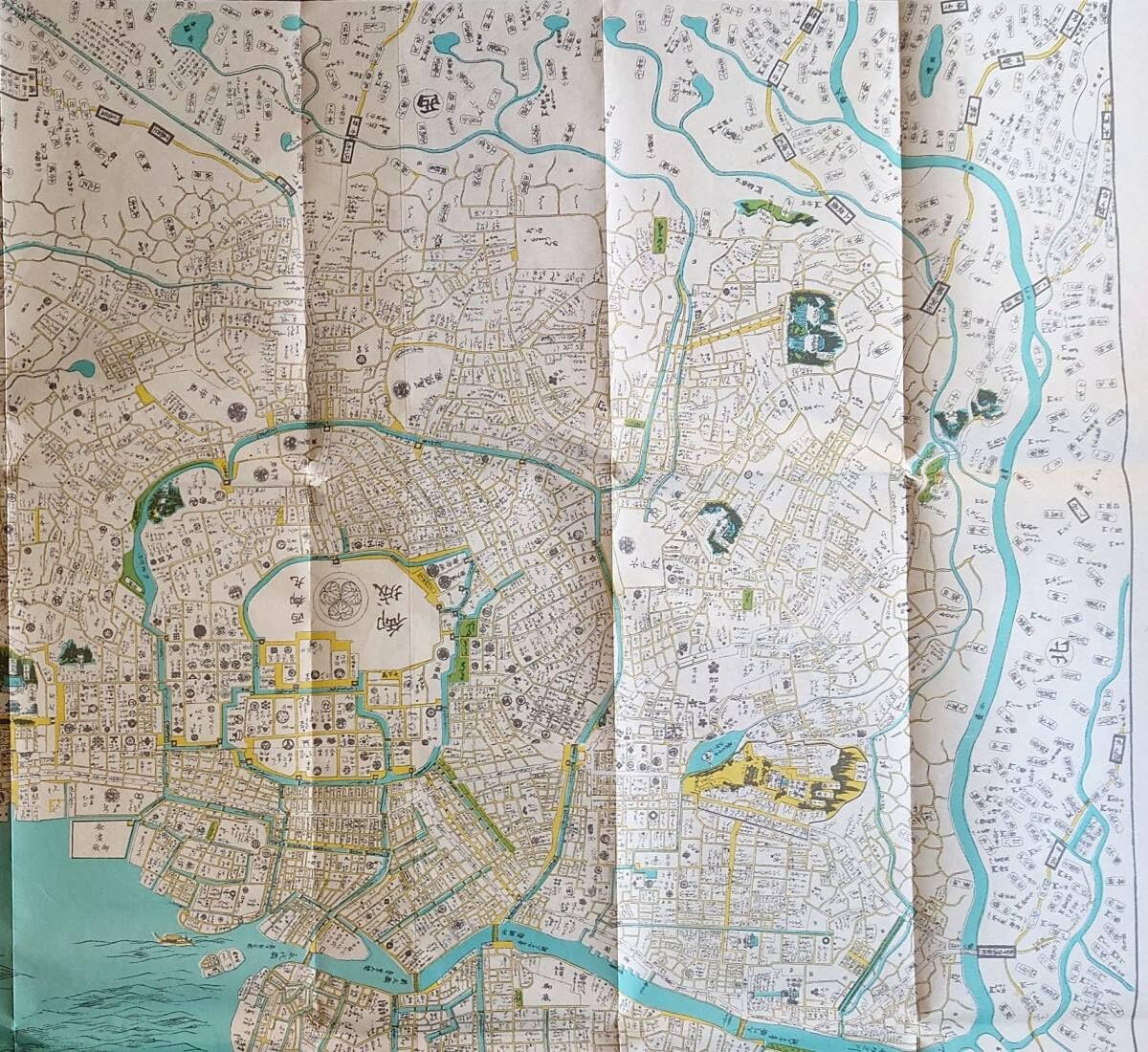 Amazon.co.jp: f24042808〇復刻版 江戸古地図 安政江戸近郊図 安